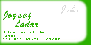 jozsef ladar business card